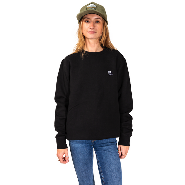 Embroidered One Degree Crew / Black