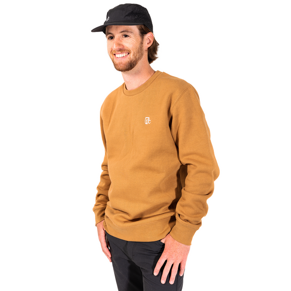 Embroidered One Degree Crew / Camel