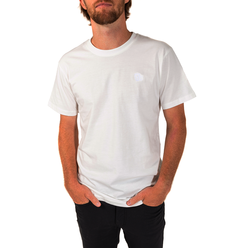 Embroidered One Degree Tee / Natural