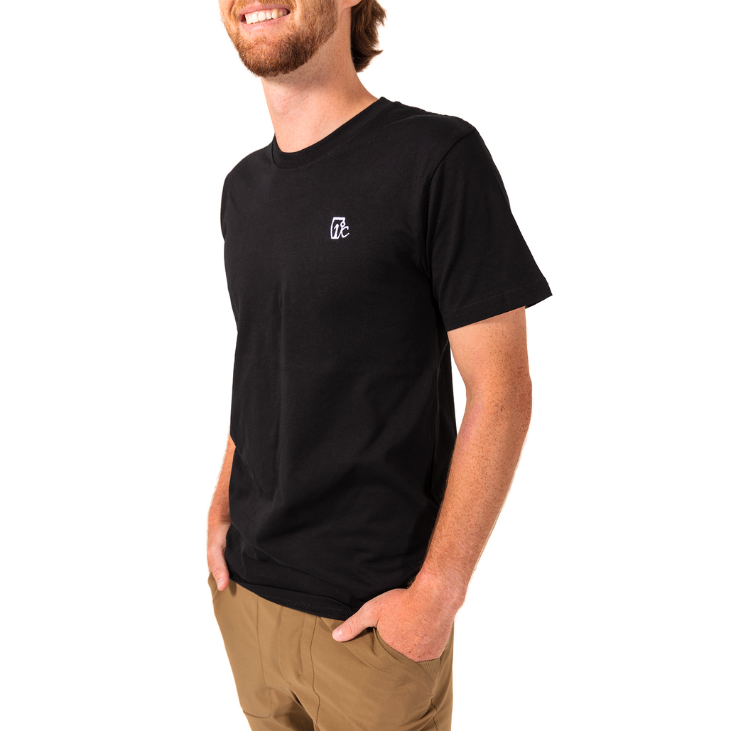 Embroidered One Degree Tee / Black