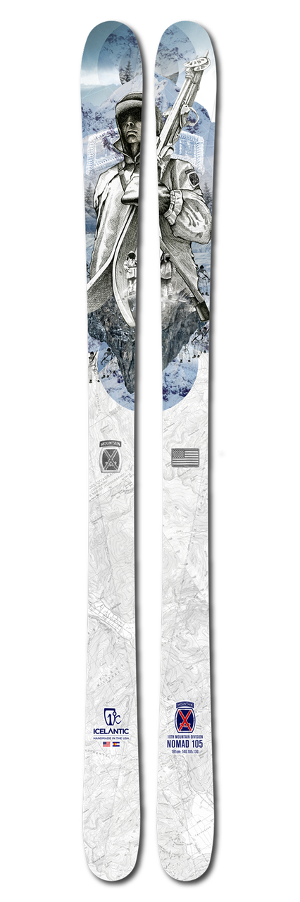 ICELANTIC Skis Limited Edition 10th Mtn Nomad 105 バックカントリー 